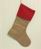Burlap Stocking - Blank Burlap Christmas Stocking