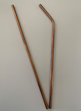 Rose Gold Stainless Steel Drinking Straw - Reusable Rose Gold Straw