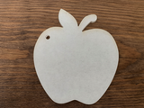 Apple Acrylic Keychain Blanks - Set of 5 2.5" Diameter