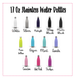 17 Oz Stainless Steel Double Wall Water Bottle, BPA Free Non Toxic Stainless Drinkware, S'Well STYLE Water Bottle, Metal Cola Water Bottle, Vacuum Insulated Water Bottle - Carolina Crafter Supply