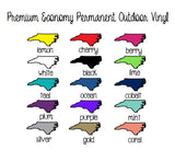 Adhesive Vinyl Sheets - 12x12" Sheet Premium Economy Adhesive Vinyl, 651 EQUIVALENT Permanent Outdoor Sign Vinyl, Glossy Intermediate Calendered Outdoor Vinyl - Carolina Crafter Supply