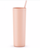 18 oz Acrylic Skinny Tumbler - Rubber Soft Touch Matte Finish