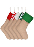 Burlap Stocking - Blank Burlap Christmas Stocking
