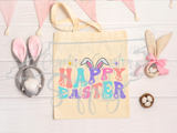 Retro Happy Easter PNG Easter Bunny Sublimation Design