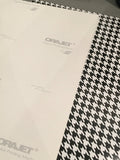 Houndstooth Vinyl - Houndstooth Patterned Adhesive Vinyl, Houndstooth Oracal 651 Vinyl, Patterned Adhesive Vinyl! 12x12" Sheet - Carolina Crafter Supply