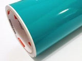 Teal Glossy Vinyl - 12x12" Sheet Teal Permanent Outdoor Intermediate Calendared Vinyl GT5 Adhesive Vinyl - Carolina Crafter Supply