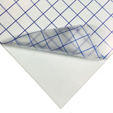 Adhesive Vinyl Transfer Tape - 12x12" Sheet Blue-Line Clear Transfer Tape - Craft Vinyl Application Transfer Tape, Single Sheet Transfer Tape With 1 Inch Grid Lines.