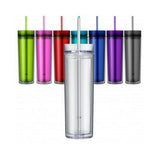 Blank Skinny Tumbler 16 oz Double Wall BPA Free Acrylic Tumbler, Personalize Monogram Tumblers, Blank Tumblers.