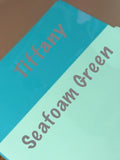 Thermoflex Heat Transfer Vinyl - Designer HTV Colors, Thermoflex Plus Seafoam, Tiffany Blue, Sea Foam Green, Heat Transfer Vinyl 12x15 Sheet, Choose Your Colors - Carolina Crafter Supply