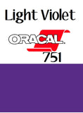 Light Violet Oracal 751 12x12" Cast Adhesive Vinyl, High Performance Permanent Outdoor Vinyl - Carolina Crafter Supply