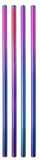 Rainbow Stainless Steel Reusable Straw - Straight or Bent style