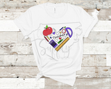 Teacher Sublimation Design, Teacher PNG, Teacher DTG Design, Teacher Shirt Transfer Design